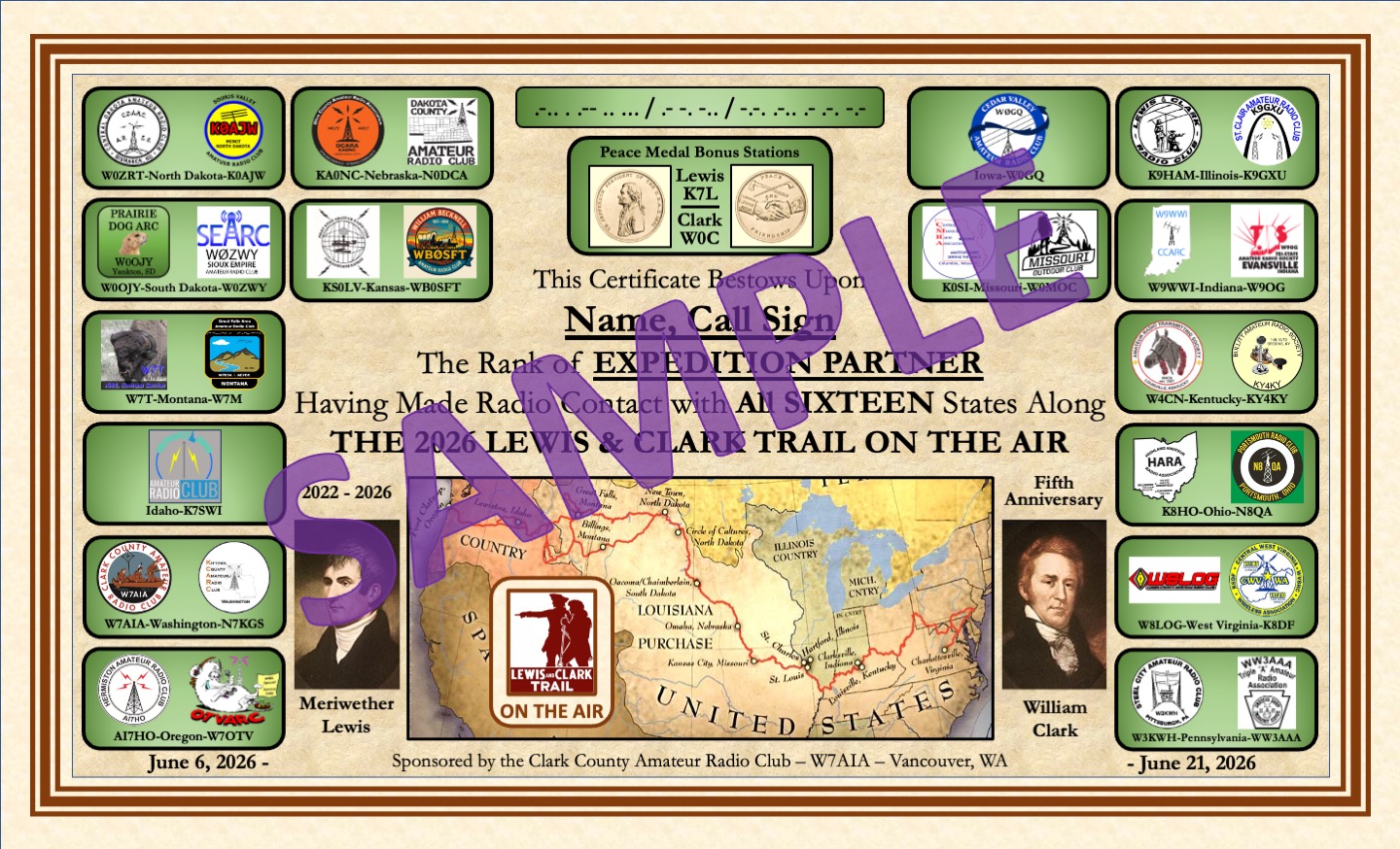 Expedition partner certificate sample